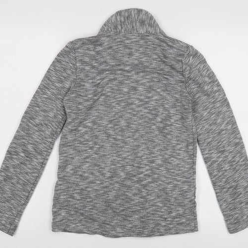 Oasis Women's Grey XS Knit Blazer Open Front Casual