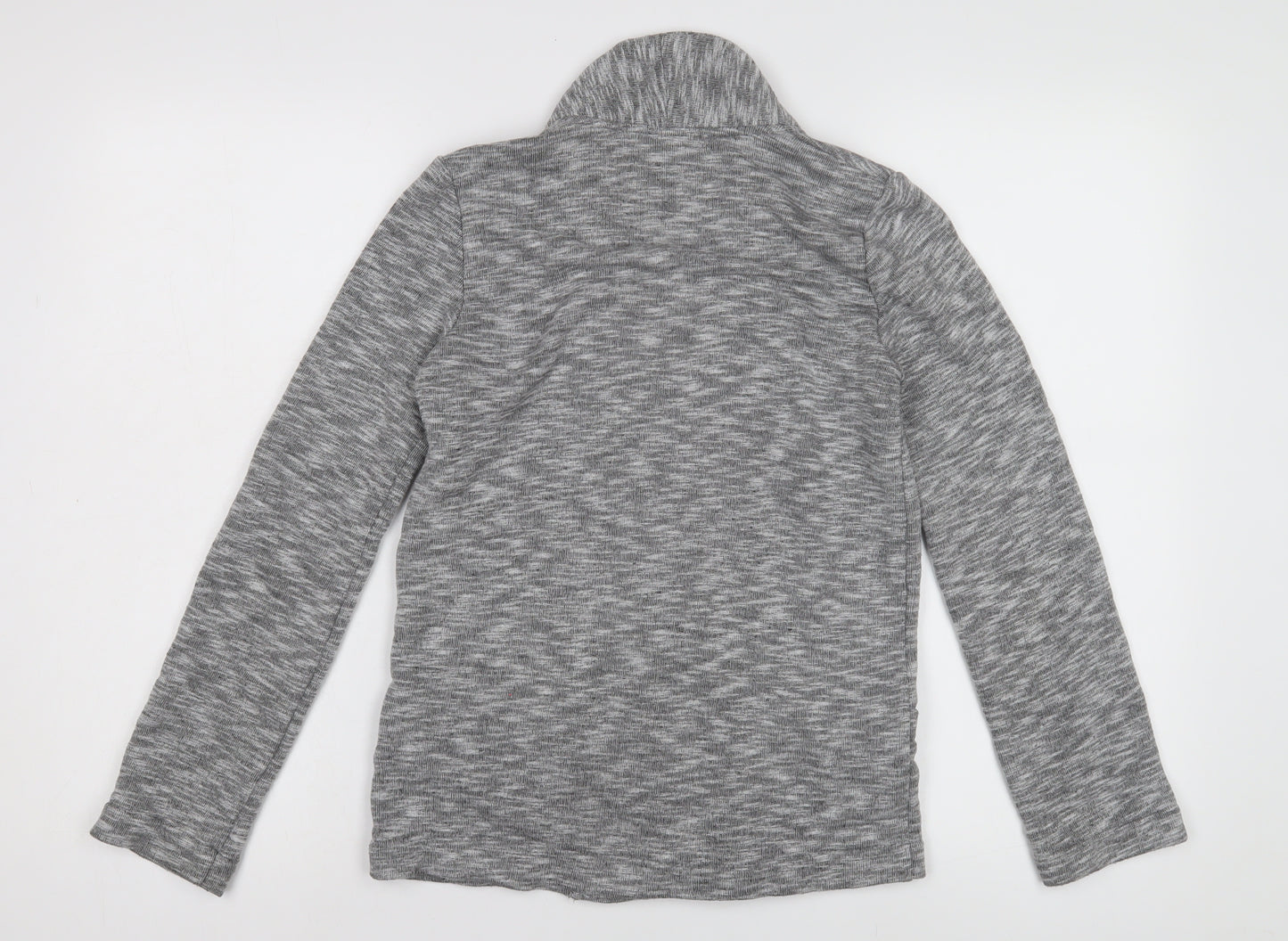 Oasis Women's Grey XS Knit Blazer Open Front Casual