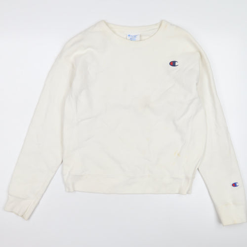 Champion Ivory Crew Neck Sweatshirt M Unisex Adults
