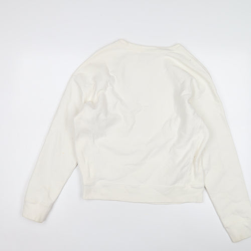 Champion Ivory Crew Neck Sweatshirt M Unisex Adults