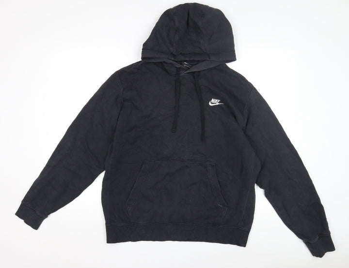 Nike Men's Black Pullover Hoodie Medium, Logo Accent