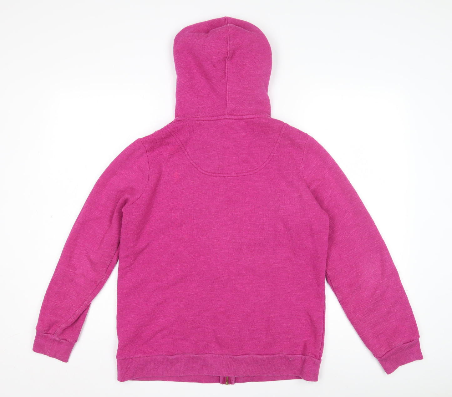 Joules Women's Pink Full Zip Hoodie Size 14