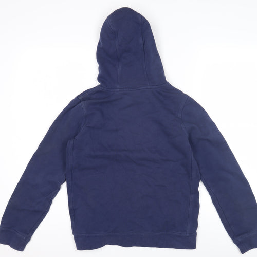 Nike Boys Blue Pullover Hoodie with Logo, Size L
