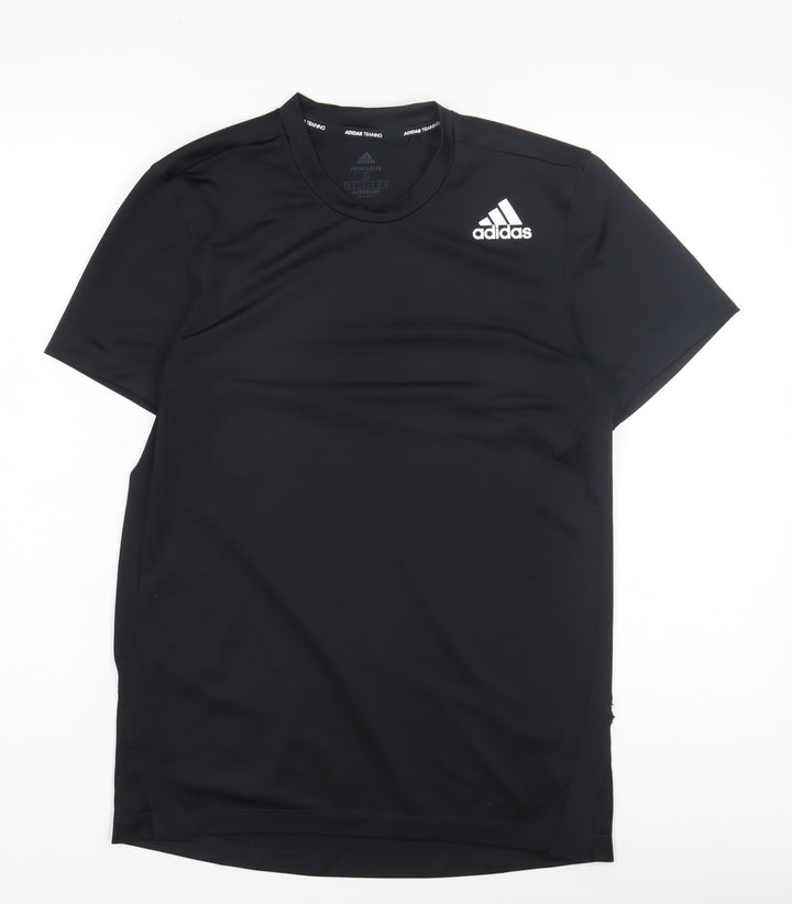 Adidas Boys Black T-Shirt, Size S, Sports Jersey, Activewear