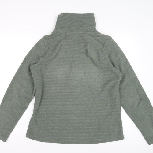 Regatta Women's Green Fleece Henley Sweatshirt Size 12