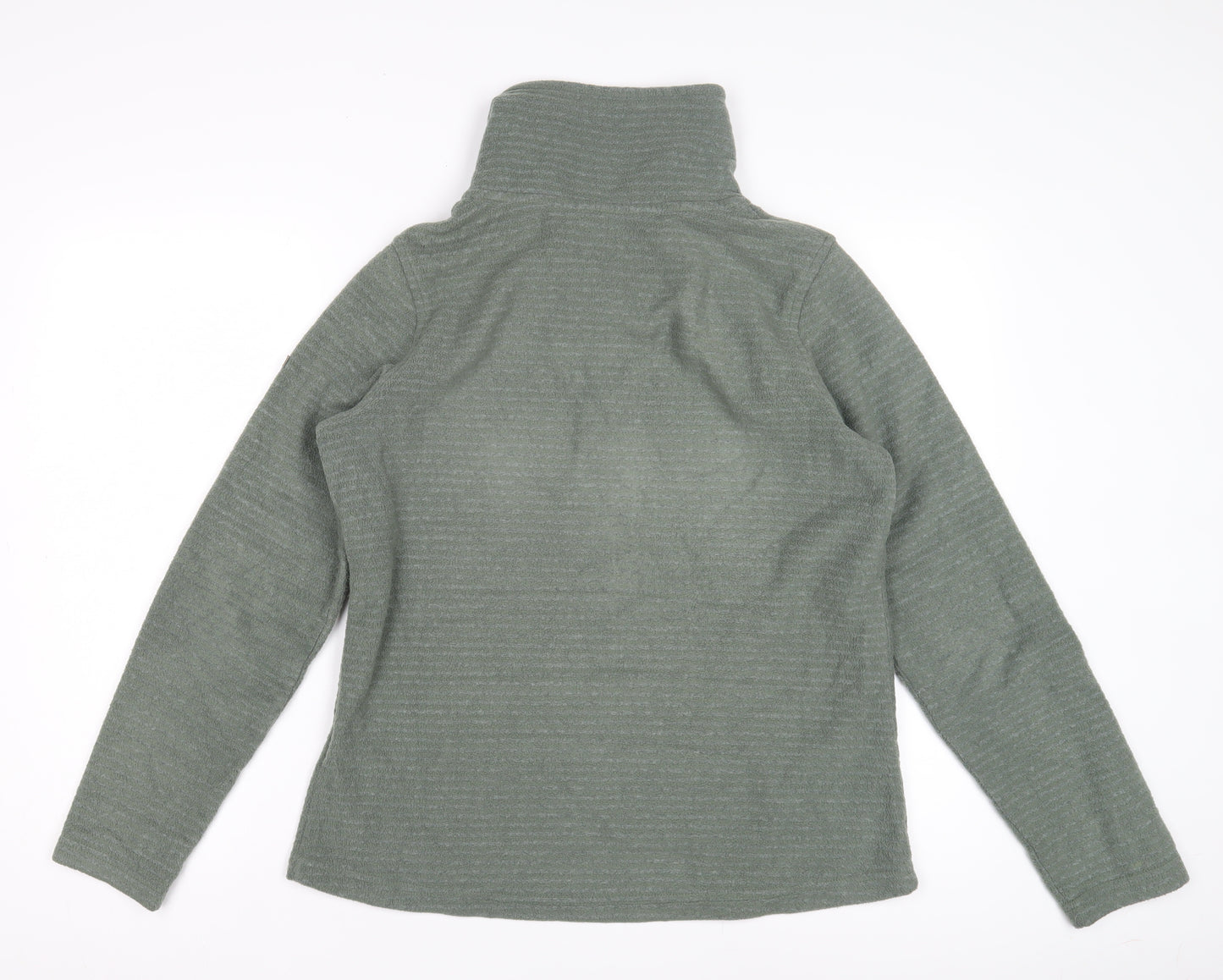 Regatta Women's Green Fleece Henley Sweatshirt Size 12