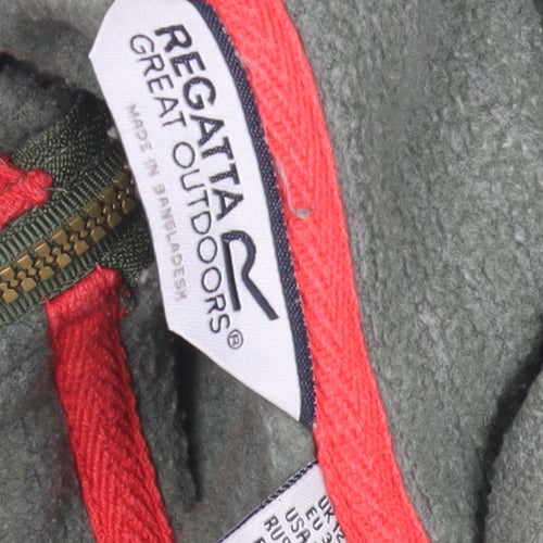 Regatta Women's Green Fleece Henley Sweatshirt Size 12