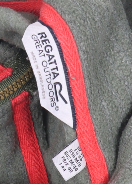 Regatta Women's Green Fleece Henley Sweatshirt Size 12