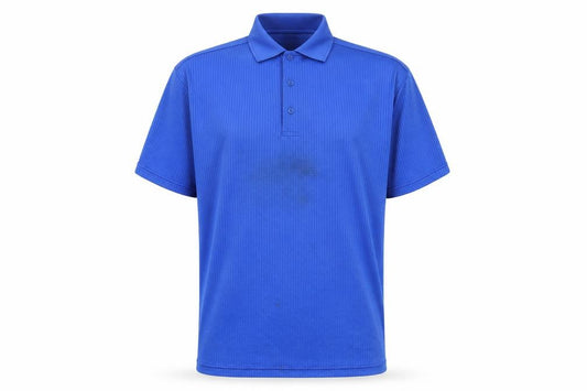 Front view of Adidas Men's Blue Polo Shirt, size M, Casual Basic Style