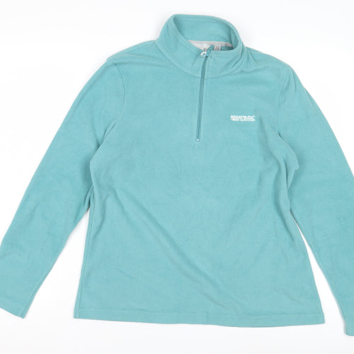 Regatta Women's Blue Fleece Zip Sweatshirt Size 12