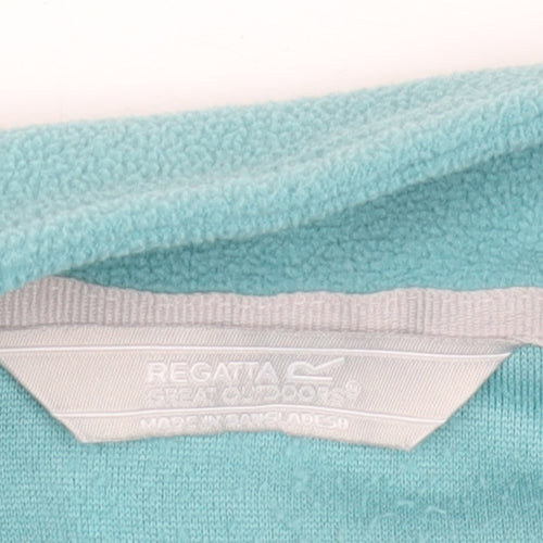 Regatta Women's Blue Fleece Zip Sweatshirt Size 12