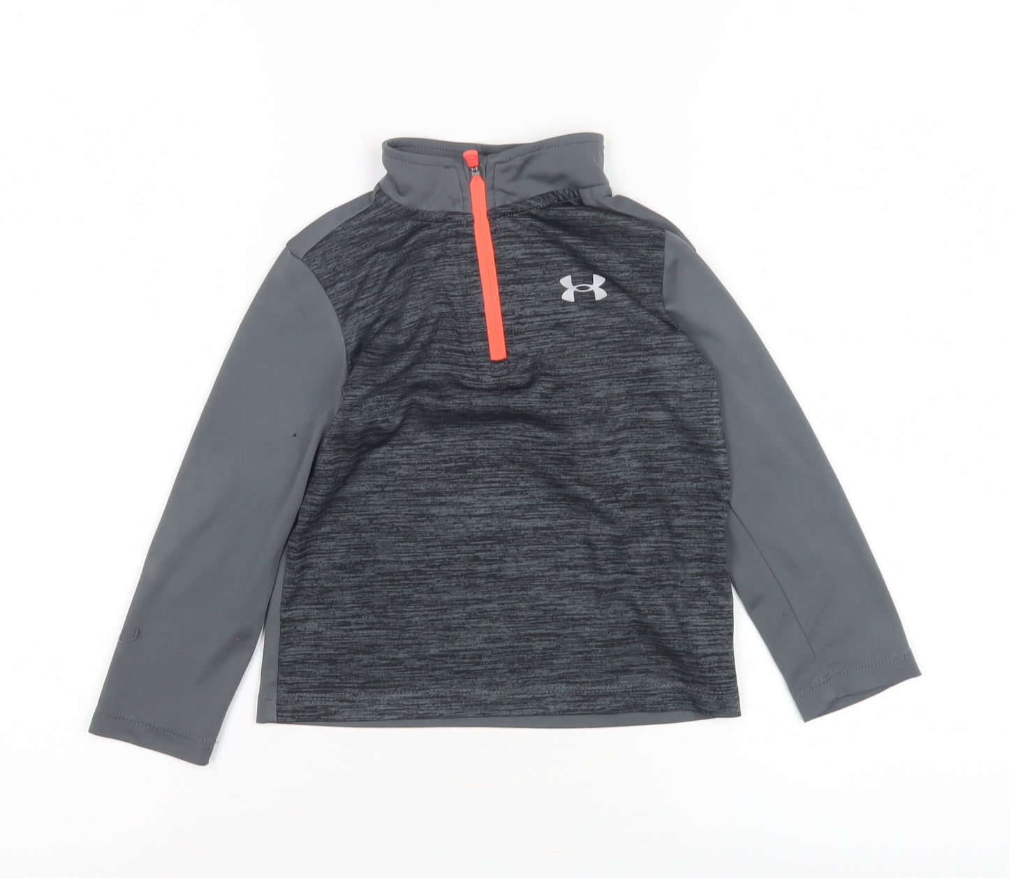 Under Armour Boys Grey 2-3Y Jersey Pullover Activewear Top