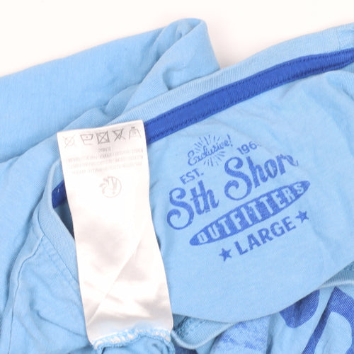 5th Shore Men's Blue Surf Graphic T-Shirt L