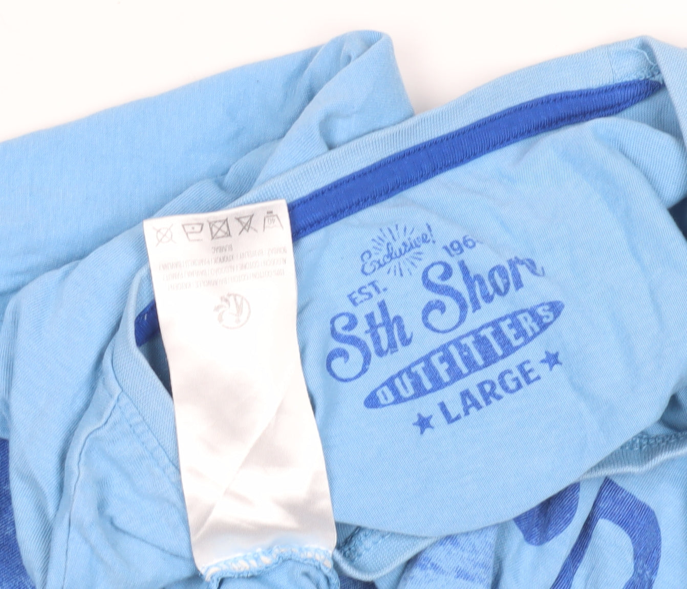5th Shore Men's Blue Surf Graphic T-Shirt L
