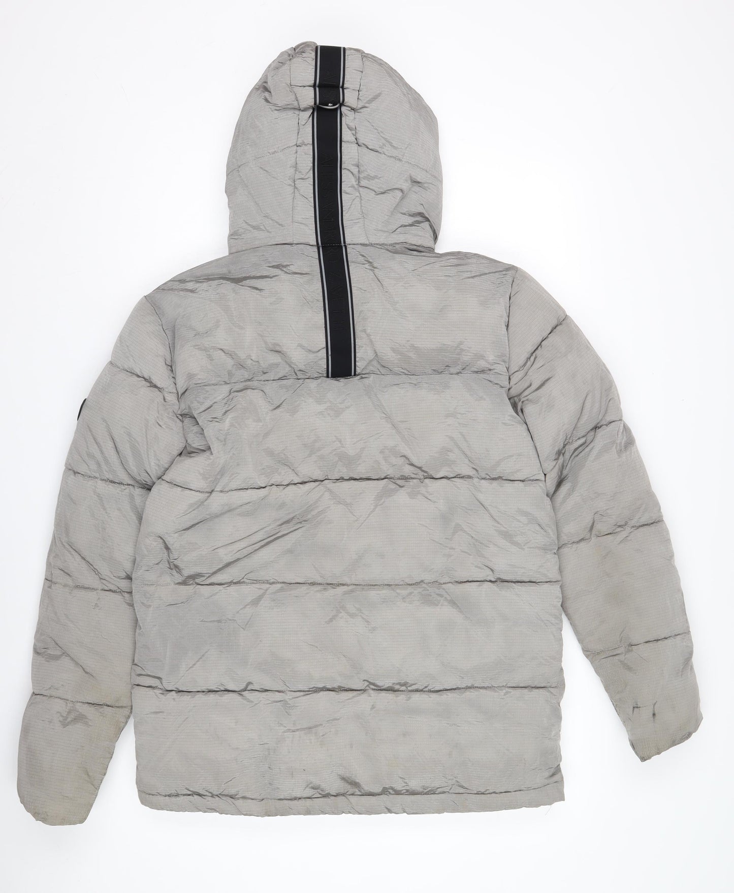 Alessandro Zavetti Grey Puffer Jacket S Unisex Winter