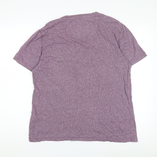 Fatface Men’s Purple Cotton Crew Neck T-Shirt L