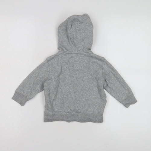 GAP Unisex Baby Grey Hoodie 12-18M Cotton Blend Jacket