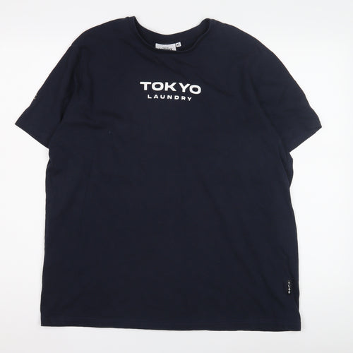 Tokyo Laundry Men's Black XL Crew Neck T-Shirt