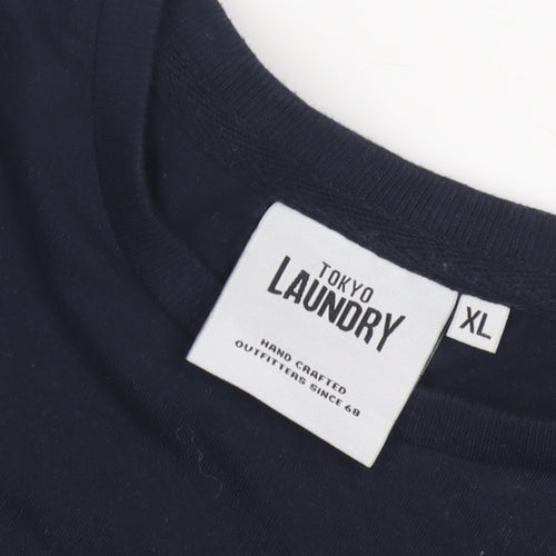 Tokyo Laundry Men's Black XL Crew Neck T-Shirt