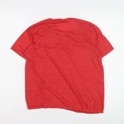 Isle Women's Red Embroidered T-Shirt Size M