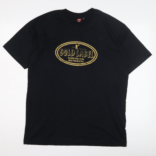 ID Identity Black Unisex Adults L Graphic T-Shirt