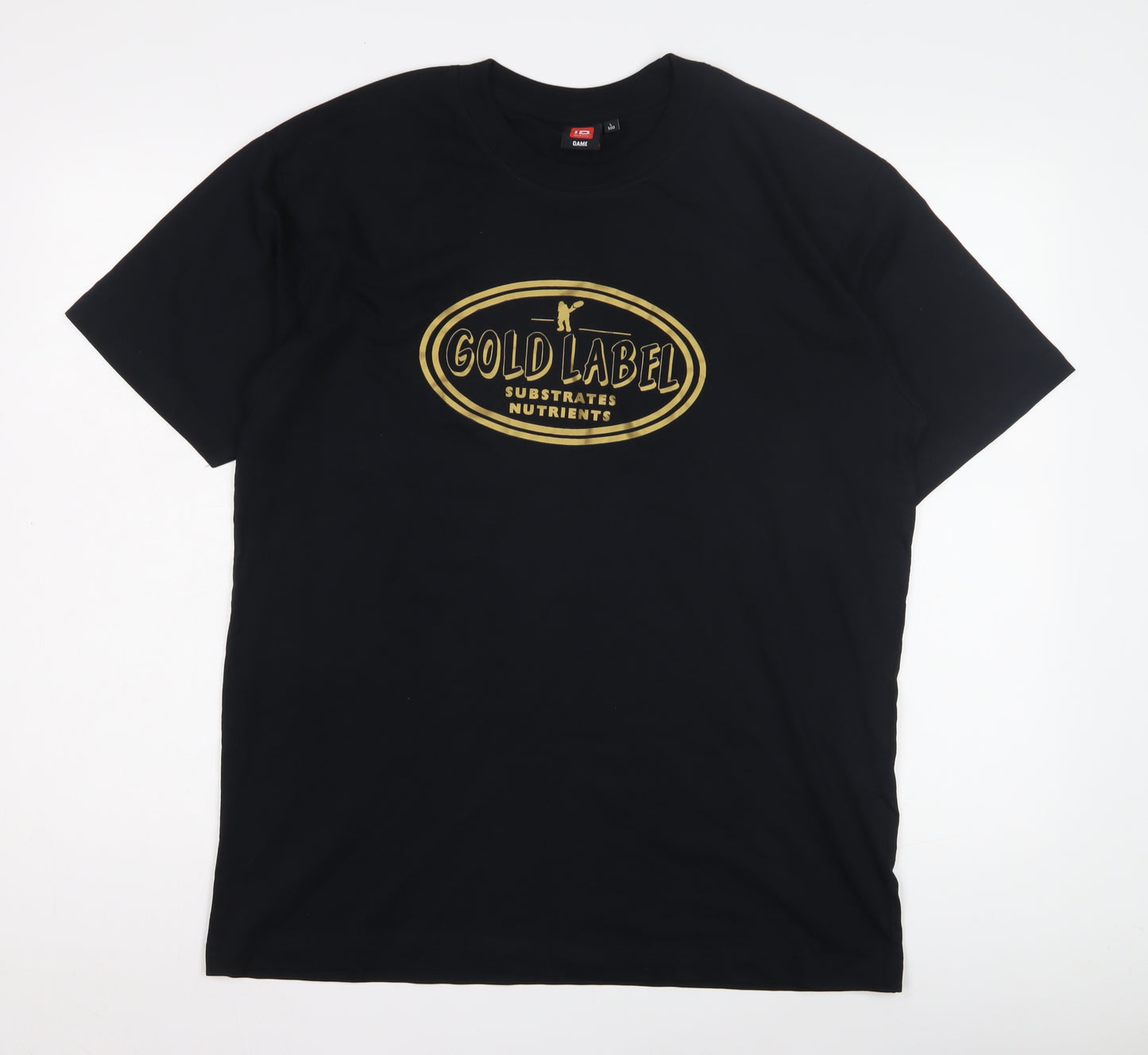 ID Identity Black Unisex Adults L Graphic T-Shirt