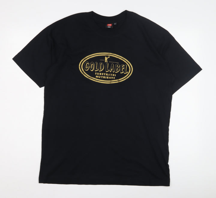 ID Identity Black Unisex Adults L Graphic T-Shirt