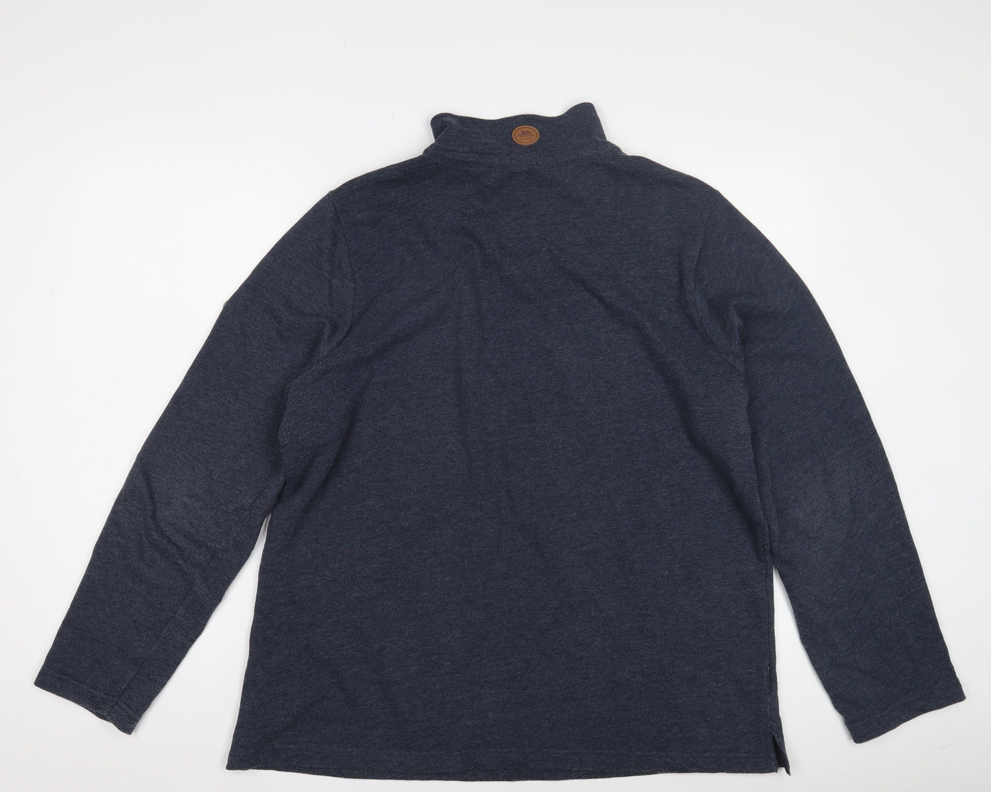 Trespass Men's Blue Sweatshirt L 1/2 Zip High Neck