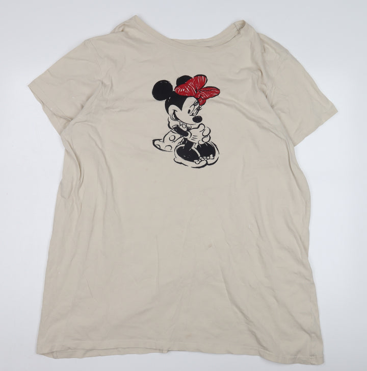 Disney Women’s Beige Minnie Mouse Nightshirt L