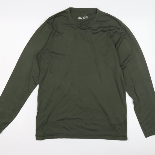 Peter Storm Men's Green Long Sleeve T-Shirt M