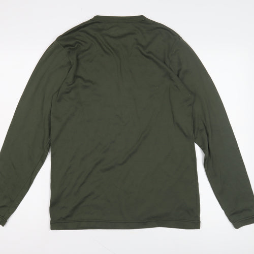 Peter Storm Men's Green Long Sleeve T-Shirt M