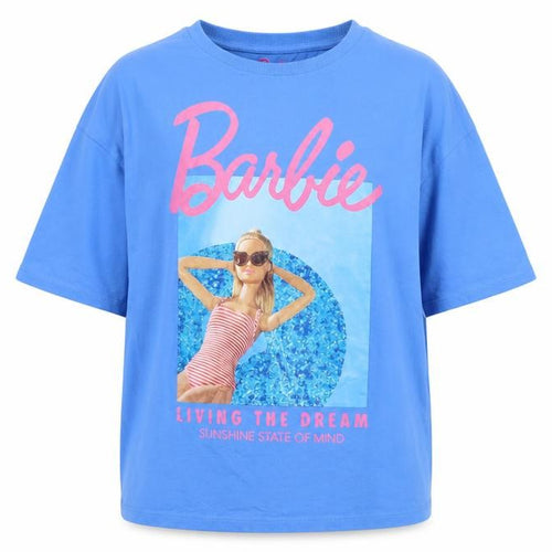 Blue Barbie Girls T-Shirt, 13-14 Years, Graphic Print, Cotton