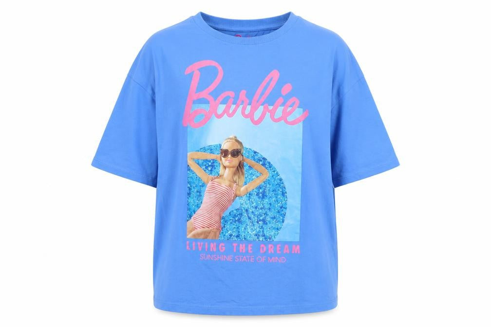 Blue Barbie Girls T-Shirt, 13-14 Years, Graphic Print, Cotton