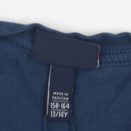 Ellesse Boys Navy T-Shirt, Size 13/14, Classic Logo Style