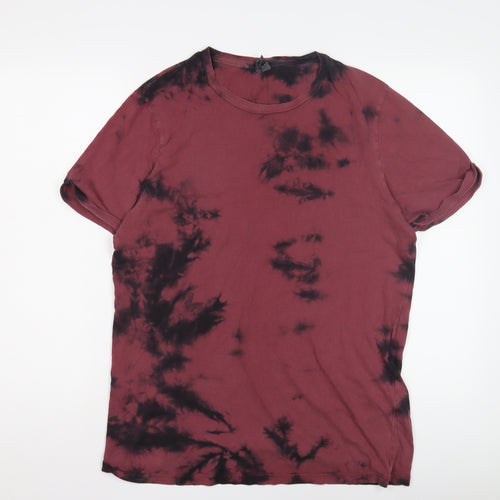 ASOS Men's Red Cotton Graphic T-Shirt Size M
