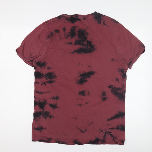 ASOS Men's Red Cotton Graphic T-Shirt Size M