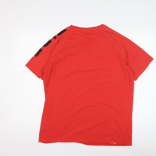 Fire+Ice Men's Red XL T-Shirt, Crew Neck, Solid