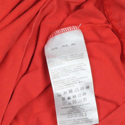 Fire+Ice Men's Red XL T-Shirt, Crew Neck, Solid