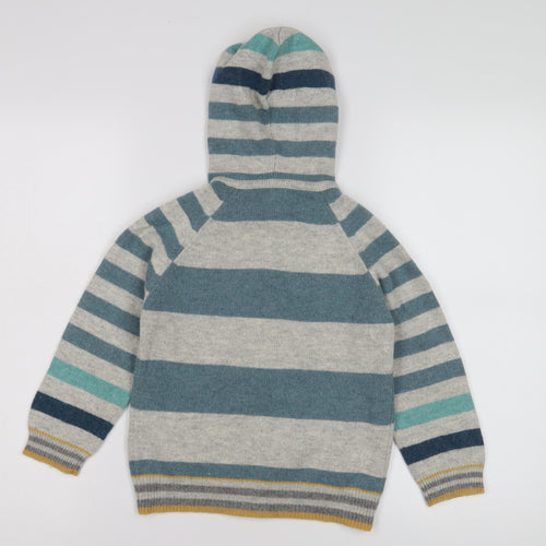 Monsoon Boys' Multicoloured Hoodie 4-5yrs - Embroidered Fun