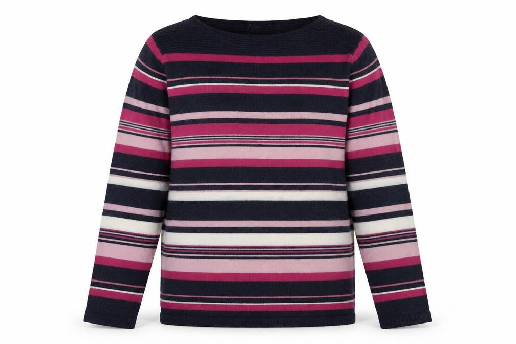 Isle Essentials Women's Striped Pullover Jumper Size 10