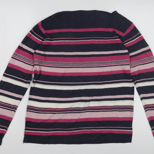 Isle Essentials Women's Striped Pullover Jumper Size 10