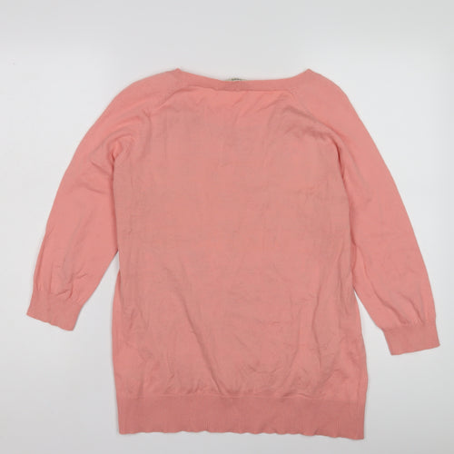 Oasis Women's Pink Floral Pullover Jumper M