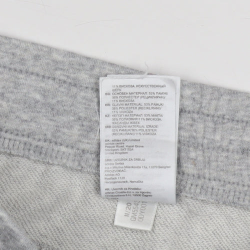 Adidas Women's Grey Jogger Trousers - Size 12-14