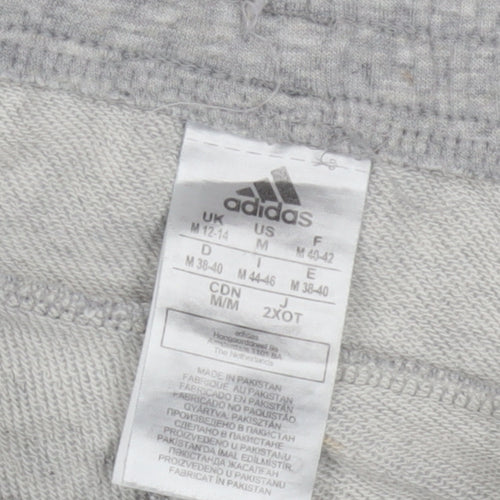 Adidas Women's Grey Jogger Trousers - Size 12-14