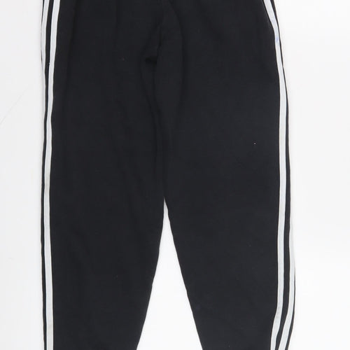 Adidas Boys Black Joggers 11-12 Years with Side Stripe
