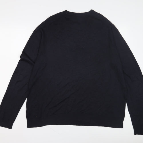 Red Herring Men’s Blue Pullover Jumper, L, Crew Neck