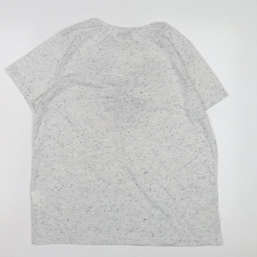 Disney Women's Grey T-Shirt Size 14 Short Sleeve Casual