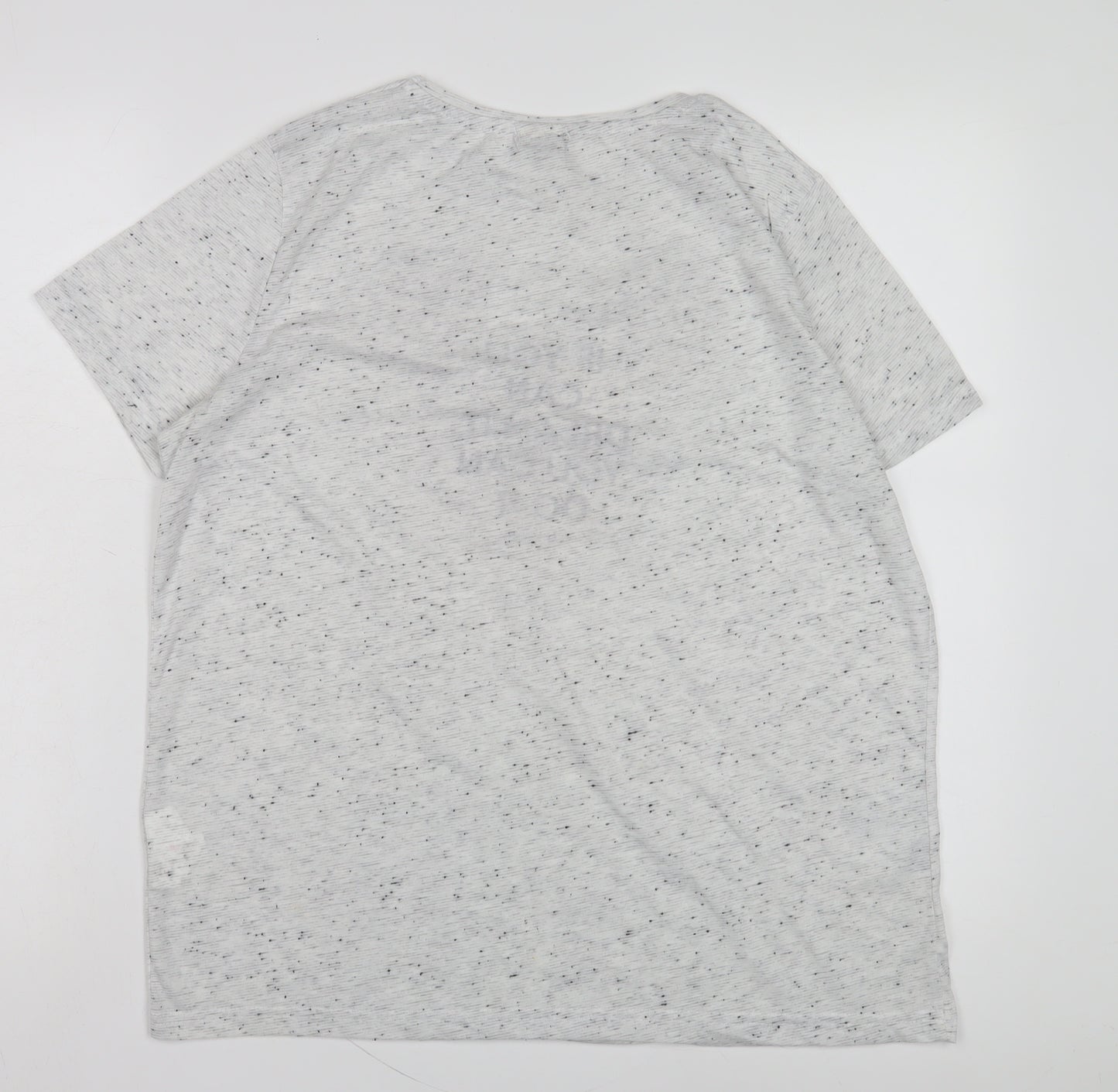 Disney Women's Grey T-Shirt Size 14 Short Sleeve Casual