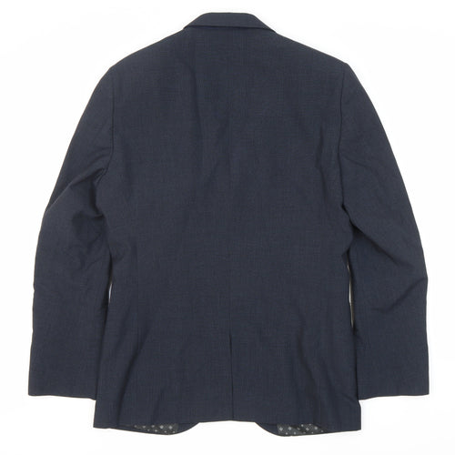 Next Men's Blue Blazer 38 Regular Single-Breasted