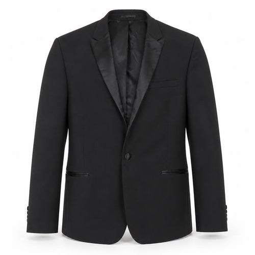ASOS Men's Black Blazer Size 40n Formal Shawl Lapel